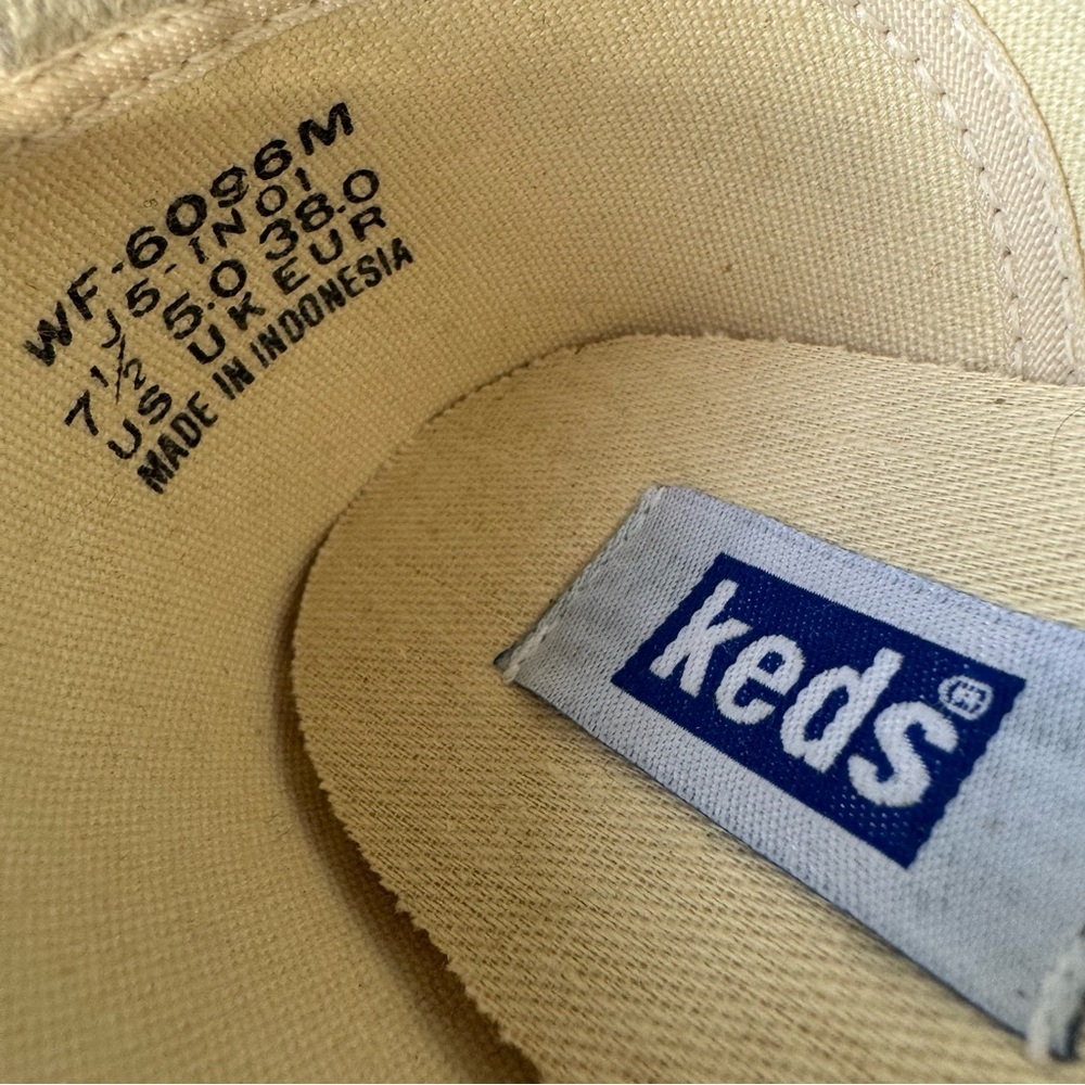 Keds // vintage White Espadrille Flats with Rope Soles size 7.5 - Picture 9 of 9